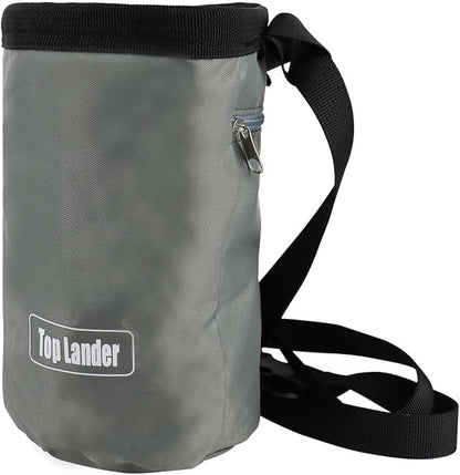 Climbing Chalk Bag, Oxford Bouldering Chalk Bag Rock Climbing Bag with Adjustable Belt, Wear-Resistant Rock Climbing Chalk Bag for Rock Climbing, Weightlifting