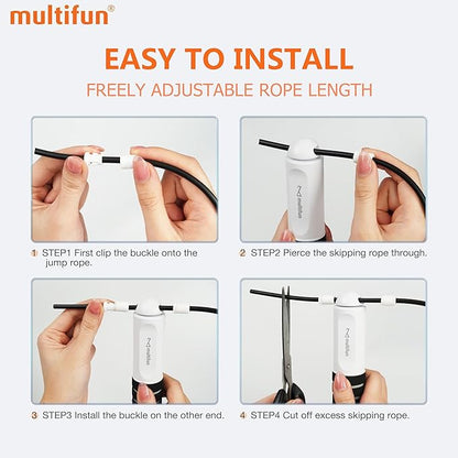 Jump Rope, multifun Speed Skipping Rope with Calorie