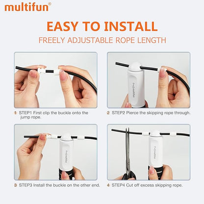 Jump Rope, multifun Speed Skipping Rope with Calorie