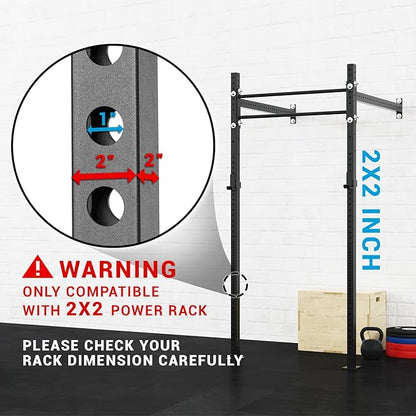 A2ZCARE Weight Plate Holder - Attachment Power Cage Rack for Power Rack - Weight Plates Storage Fit 2-inch Olympic Weight Plates (Set of 4)