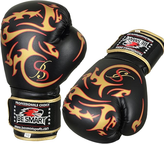 Be Smart Kids Boxing Gloves 4-12 Years 4oz 6oz Training Gloves for Children Sparring Youth Boxing Gloves Junior Training Mitts Punch PU Leather MMA Muay Thai Kick Boxing