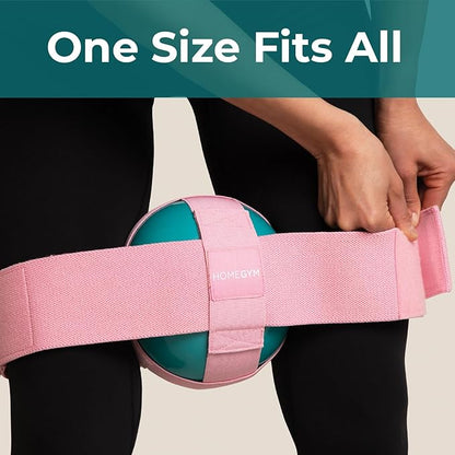 Exercise Thigh Toner with Adjustable 3lb Rubber Workout Ball