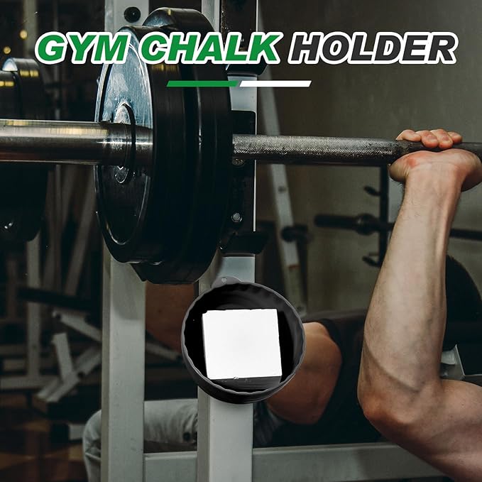 Gym Chalk Bowl Container Magnetic Chalk Holder Weightlifting Workout Gym Multi Position Chalk Bowl Accessory