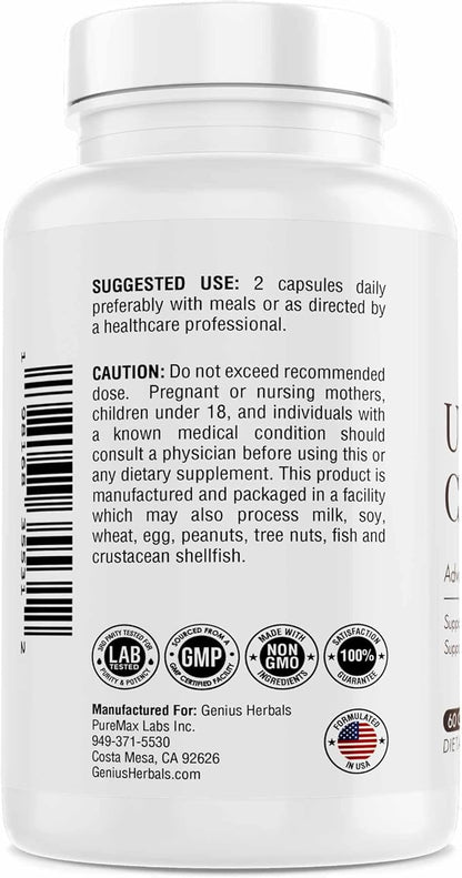 Uric Acid Cleanse – Supports Kidney, Liver, Gallbladder & Urinary Tract Health, Advanced Herbal Formula - 60 Capsules