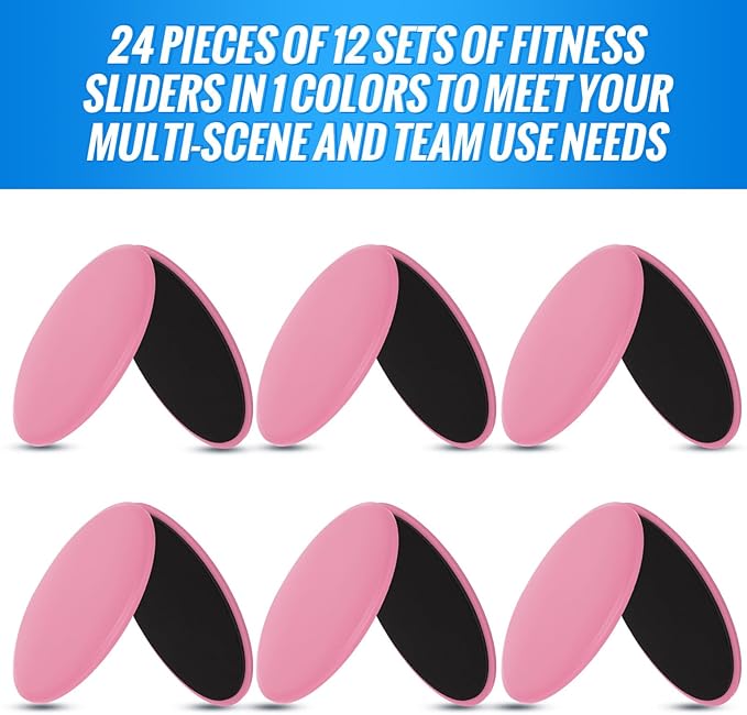 Wettarn 24 Pcs Core Sliders for Working Out