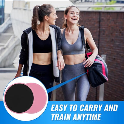 Wettarn 24 Pcs Core Sliders for Working Out