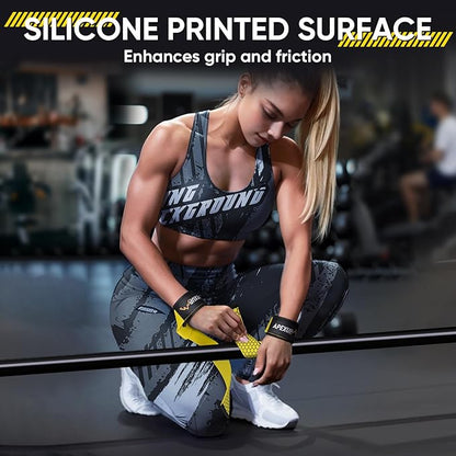 APEXUP Weight Lifting Straps for Weightlifting, Lifting Wrist Straps Gym, Deadlift Straps, Anti Slip Silicone and Neoprene Padded Weightlifting Straps Men Women Powerlifting, Strength Training
