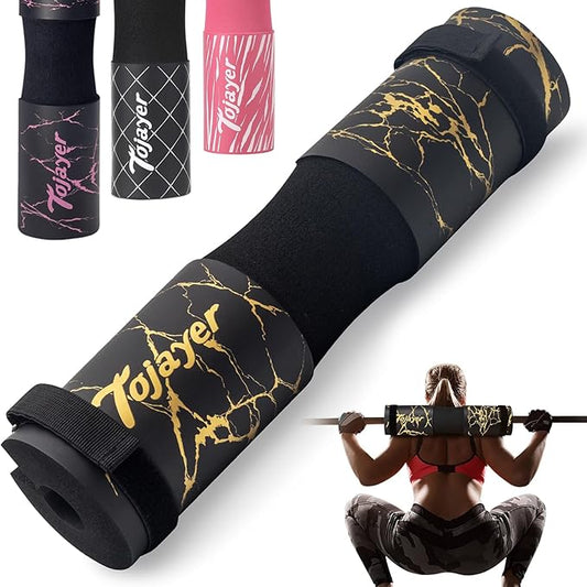 Squat Pad Barbell Pad - Neck & Shoulder Protective Foam Workout Weight Lifting Bar Cushion for Lunges & Hip Thrusts, Fit Standard and Olympic Bars Perfectly, Multi-color Choices