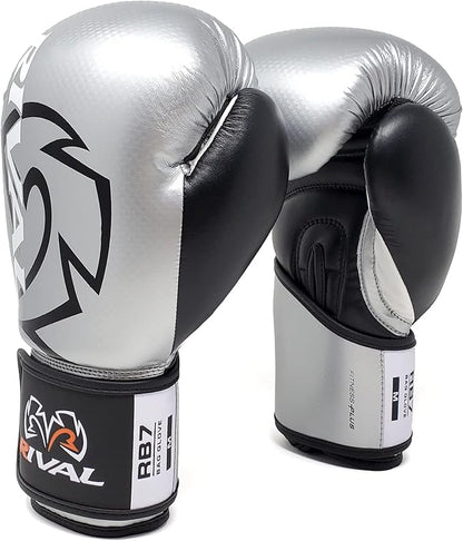 RIVAL Boxing RB7 Fitness Plus Bag Gloves, Ergo Strap System and High-Density Layered Padding for Heavy Bag and Mitt Work