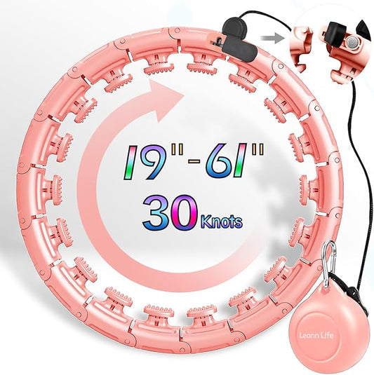 U1-28/30 Knots, Magnetic Lock Smart Weighted Hula Hoop