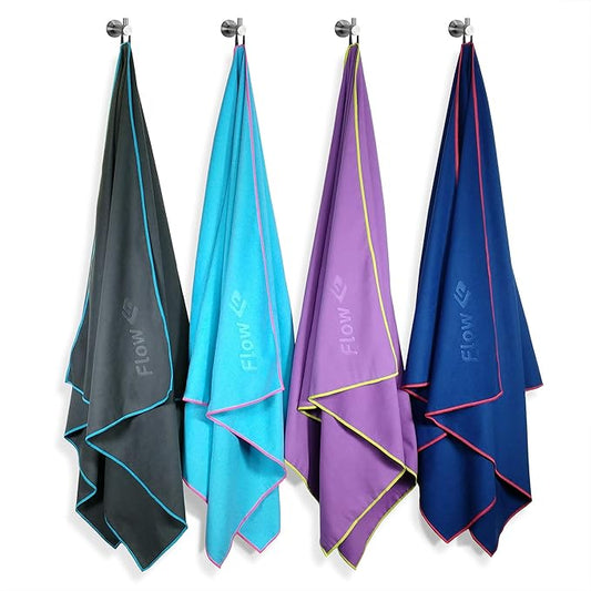 Flow Hydro Sport Towel - Microfiber Quick Dry (72" x 40"))