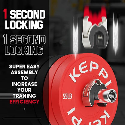 KeppiFitness Barbell Clips 2 Inch