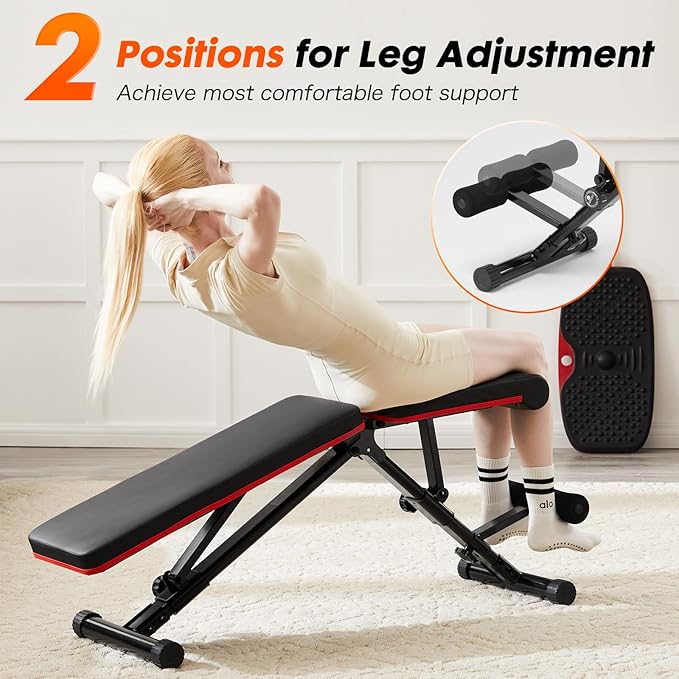OLIXIS Weight Bench Adjustable Workout Bench for Home Gym