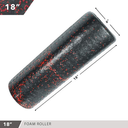 High-Density Round Foam Rollers - 4 Size and 8 Color