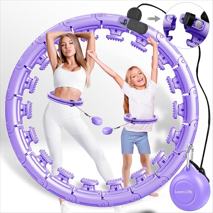 U1-28/30 Knots, Magnetic Lock Smart Weighted Hula Hoop