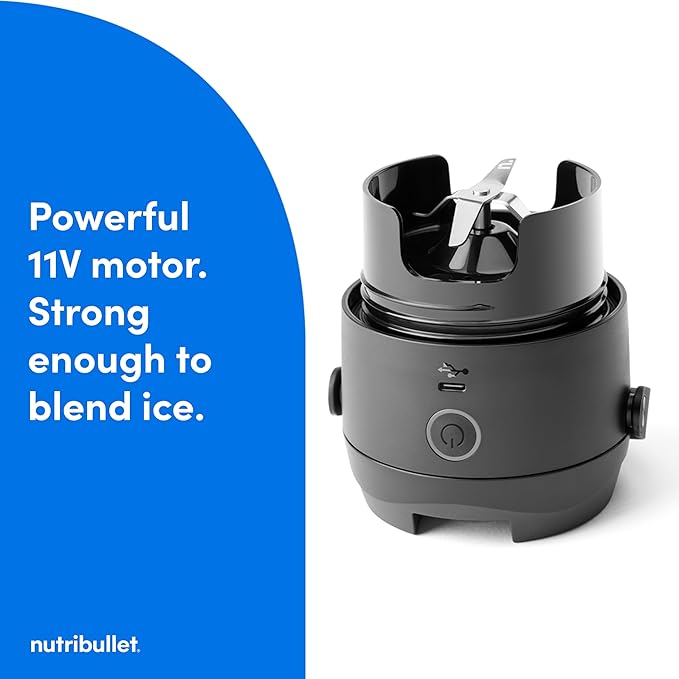 nutribullet Flip Portable Blender with Tritan Cup, Cordless, Black, NBPB10350