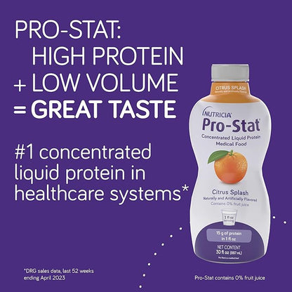 Pro-Stat Concentrated Liquid Protein Medical Food - Grape, 30 Fl Oz Bottle (Case of 6)