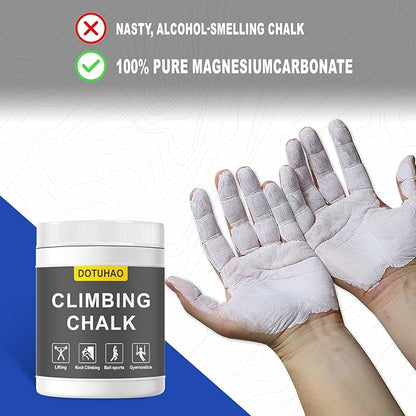 Climbing Chalk 500ML, Gym Chalk for Weightlifting, Rock Climbing, Bouldering, Gymnastics, Pole Grip, & More - Lifting Chalk & Climbing Chalk for Dry Hands