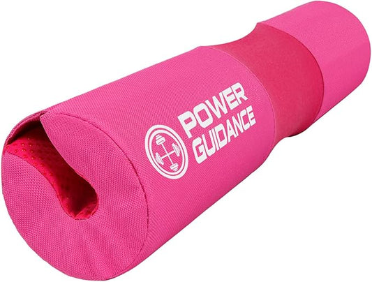POWER GUIDANCE Barbell Squat Pad - Neck & Shoulder Protective Pad Anti-Skid Points for Squats, Lunges, Hip Thrusts, Weightlifting - Fit Standard and Olympic Bars