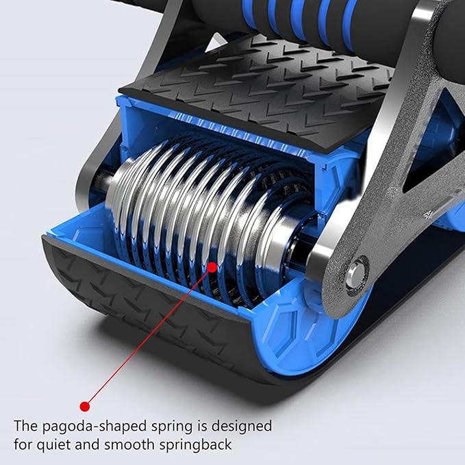 Automatic Rebound Abdominal Roller Wheel，quiet Non-slip Core Abdominal Exerciser