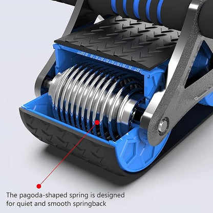 Automatic Rebound Abdominal Roller Wheel，quiet Non-slip Core Abdominal Exerciser