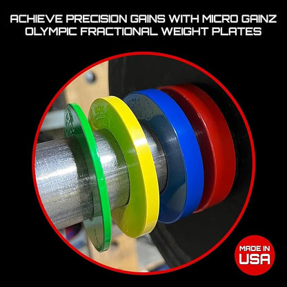 Micro Gainz Olympic Fractional Weight Plates Set 10 Piece