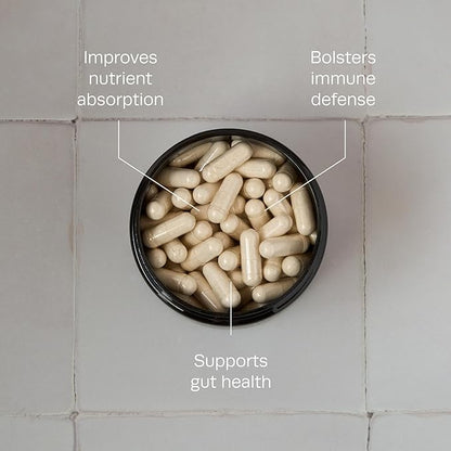 | Immunity Dietary Supplement | 60 Capsules | Naturally Occuring Enzymes That Regulate Digestion | Premium All Natural Relief from IBS, Constipation, Bloating, Gas, & Indigestion
