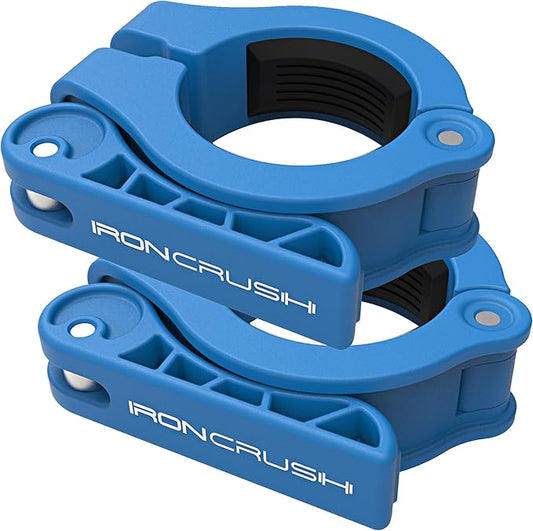 Iron Crush Olympic Barbell Clips - Adjustable &