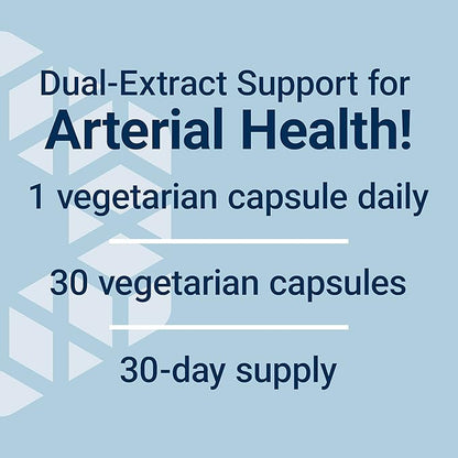 Life Extension Arterial Protect - Blood Pressure Supplement for Heart Health - with gotu kola and Pycnogenol dried French maritime pine bark extracts - Gluten-Free, Non-GMO, Vegetarian - 30 capsules