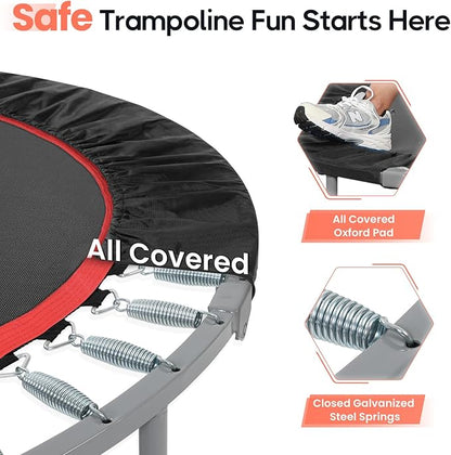 BCAN 40/48" Foldable Mini Trampoline Max Load 330lbs/440lbs
