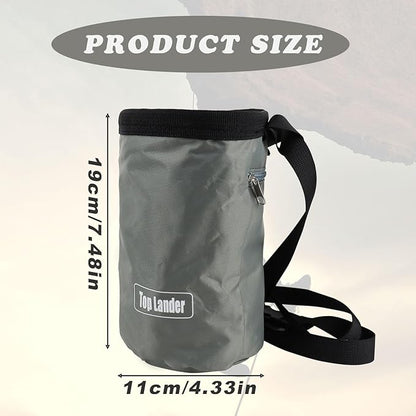 Climbing Chalk Bag, Oxford Bouldering Chalk Bag Rock Climbing Bag with Adjustable Belt, Wear-Resistant Rock Climbing Chalk Bag for Rock Climbing, Weightlifting