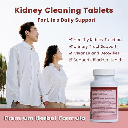 Kidney Stone Cleaning Tablet, Kidney Restore and Kidney Health Supplement to Support Stone Breaker & Kidney Cleanse, 60 Tablets