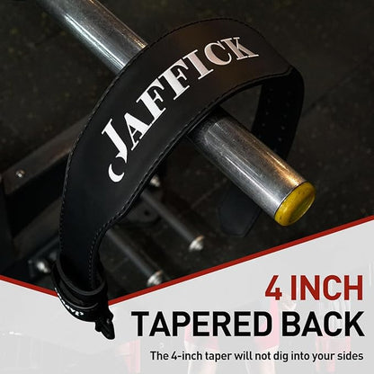 Jaffick Weight lifting Belt for 7MM Leather Pro 4 Inch