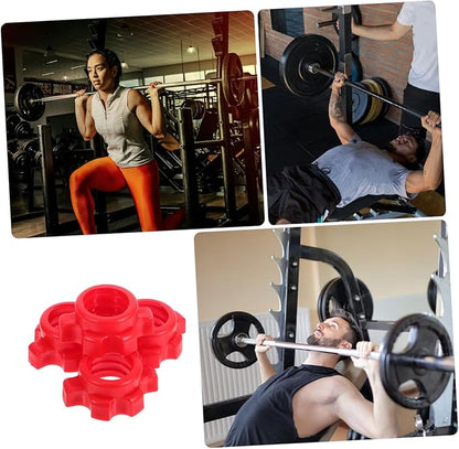 Kisangel 8pcs Dumbbell Screw Nuts Dumbbell Hex Nut Rotate Fastener Clip Spinlock Collars Barbell Nut for Dumbell Gym Machines