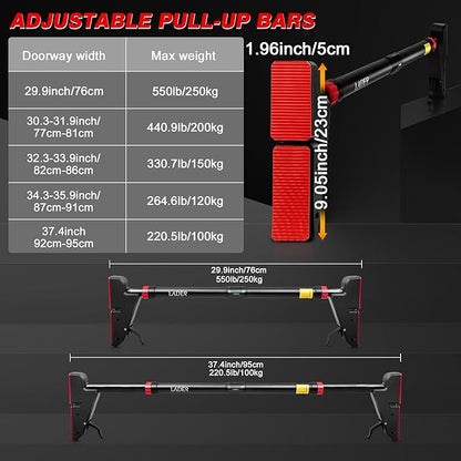 LADER Pull Up Bar for Doorway 550LBS