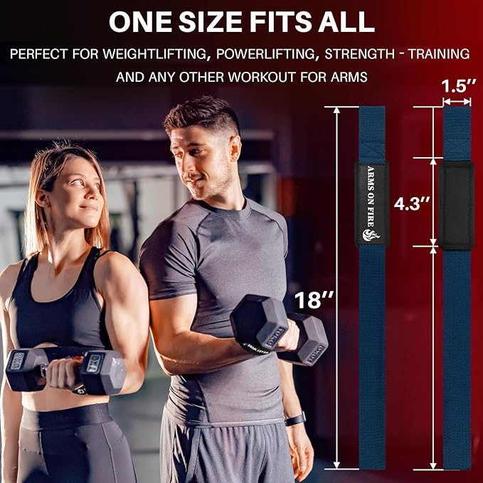 TECEUM Wrist Lifting Straps with Neoprene Padding Support – Heavy Duty Wrist Workout Straps For Men and Women – Ideal for Powerlifting, Strength Training, Bodybuilding