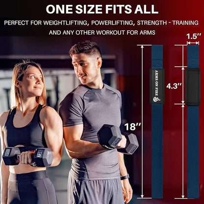 TECEUM Wrist Lifting Straps with Neoprene Padding Support – Heavy Duty Wrist Workout Straps For Men and Women – Ideal for Powerlifting, Strength Training, Bodybuilding