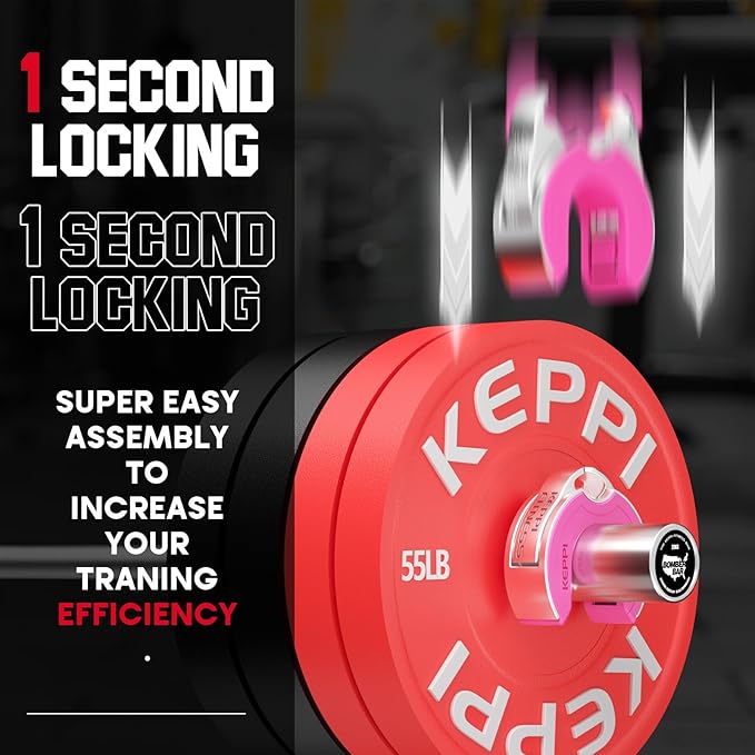 Barbell Clips, C-Shape Barbell Clamps for Weight Lifting 2 Inch