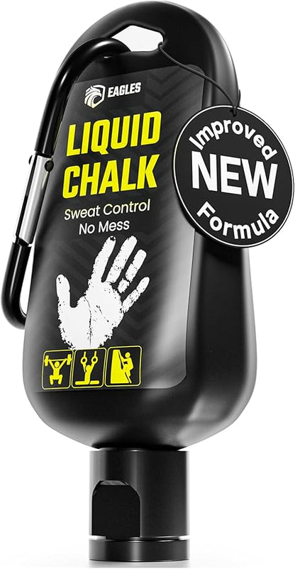 EAGLES Pro Grade Liquid Chalk 60ml, 1, 2, 3 or 4 Pack Mess-Free Chalk for Weightlifting, Gymnastics Rock Climbing, Dancing, Pole Grip - Sports & Workout Chalk - Sweat-Resistant Long Lasting