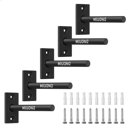 Weight Plate Rack, Wall Mount Weight Plate Holder for 1" Plates, 5 Pack Weight Storage Racks Home Gym Organizer