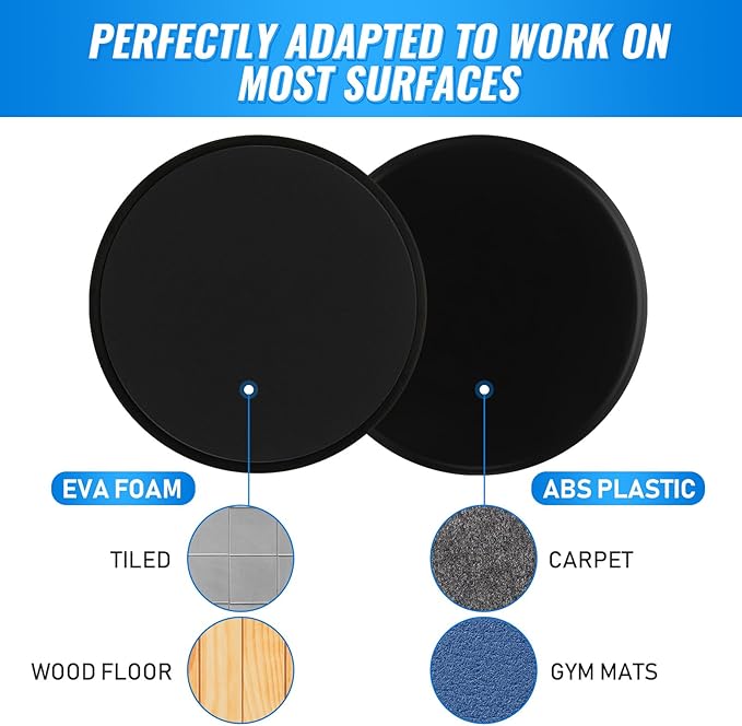 Wettarn 24 Pcs Core Sliders for Working Out