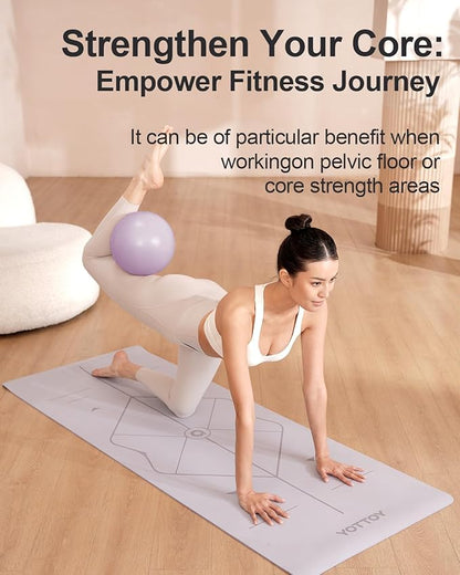 Pilates Ball, 10-inch Exercise Ball with Anti-Burst Technology