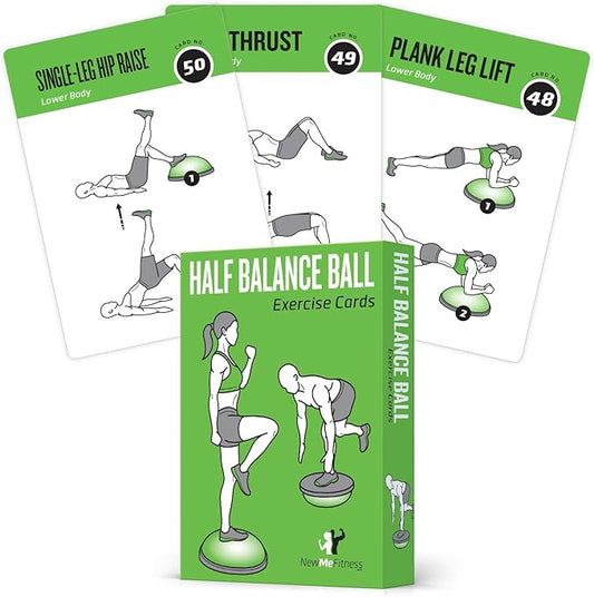 NewMe Fitness Half Balance Ball Workout Cards