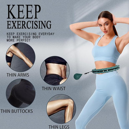 Dumoyi Smart Weighted Hoop for Adults Weight Loss