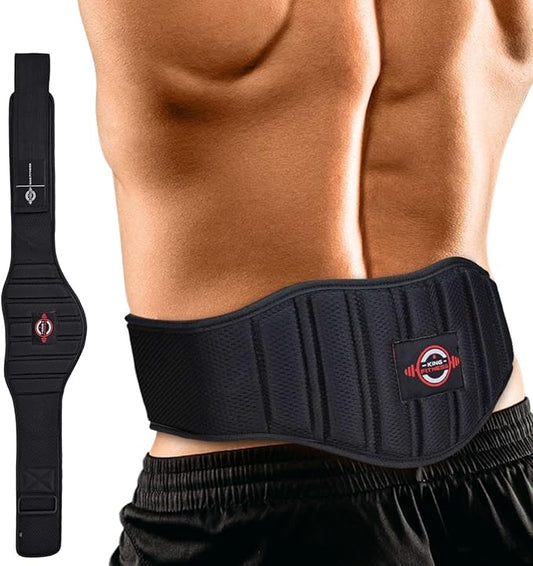King Fitness Adjustable Weight Lifting Belt with Flexible 7.5 Inch