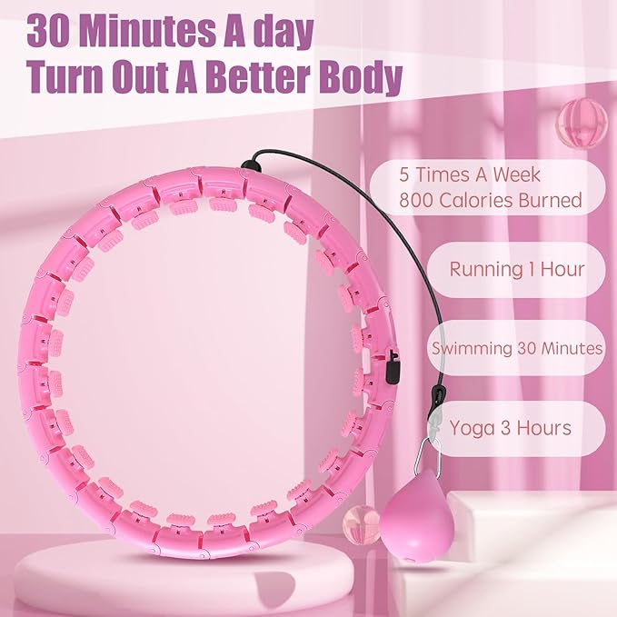 34 Knots Weighted Workout Hoop Plus Size