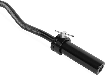 CAP Barbell Olympic EZ Curl Bar 47-Inch (OBIS-47B) (OBIS-47B)
