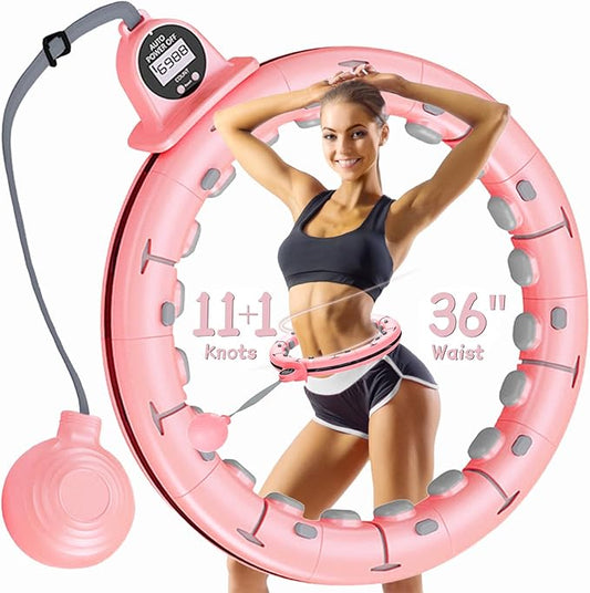 U1-28/30 Knots, Magnetic Lock Smart Weighted Hula Hoop