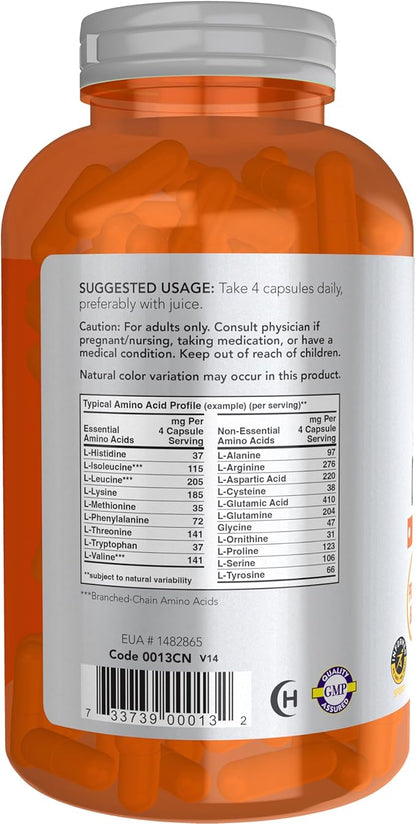 NOW Sports Nutrition, Amino CompleteTM with Vitamin B-6, 360 Count