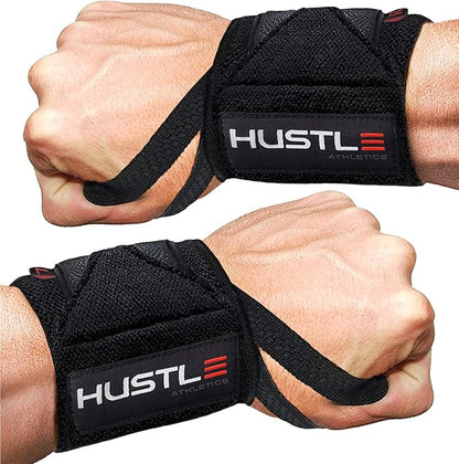 Wrist Wraps for Weightlifting (USPA Approved) - 18" or 12" Premium Quality Weight Lifting Wrist Straps - Best Gym Wrist Wraps with Thumb Loop for Powerlifting & Weight Training for Men & Women